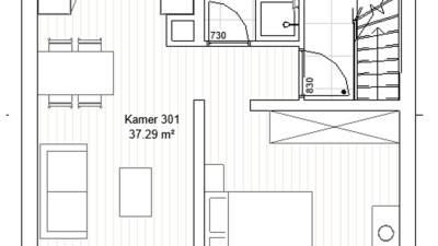Studio - eigen sanitair en keuken - Biesthoevelaan - Wilrijk (Antwerpen) - thumbnail