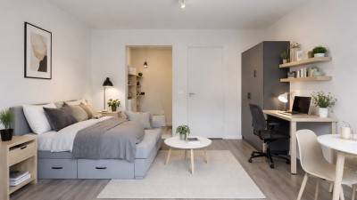 Studio - eigen sanitair en keuken - Korte Pennincstraat - Mechelen - thumbnail