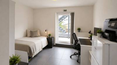 Kot - in groter (studenten)complex - Roeland Saverystraat - Kortrijk - thumbnail