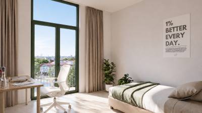 Room - in a larger (student)building - Slachthuislaan - Antwerpen - thumbnail