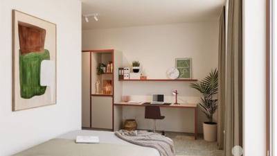 Kot - in groter (studenten)complex - Sint-Hubertusstraat - Leuven - thumbnail
